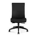 Union & Scale™ Workplace2.0™ Task Chair Upholstered, Armless, Black Fabric, Synchro Tilt (54165)