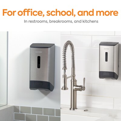 Coastwide Professional™ J-Series Automatic Wall Mounted Hand Soap Dispenser, Black/Metallic (CWJAS-S-CC)