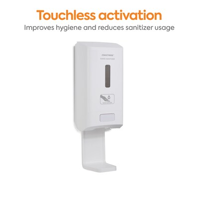 Coastwide Professional™ J-Series Automatic Wall Mounted Hand Sanitizer Dispenser, White (CWJAH-W)