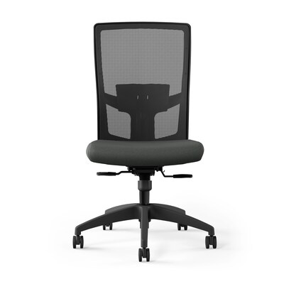 Union & Scale™ Workplace2.0™ 500 Series Armless Fabric Task Chair, Iron Ore (52263)