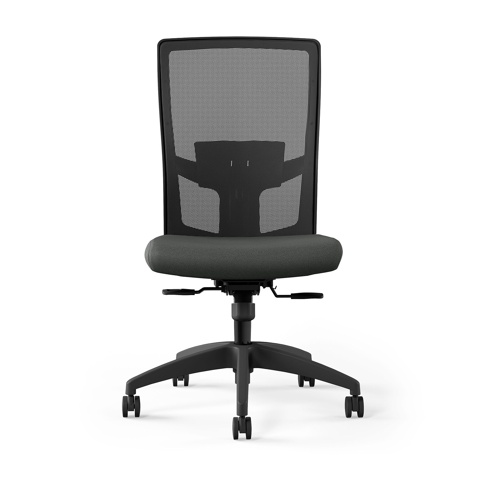 Union & Scale™ Workplace2.0™ 500 Series Armless Fabric Task Chair, Iron Ore (52263)