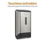 Coastwide Professional™ J-Series Automatic Hand Soap Dispenser, 1200 mL, Black/Metallic (CWJAS-S)