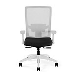 Union & Scale™ Workplace2.0™ 500 Series Fabric Task Chair, Black, Adjustable Lumbar, 2D Arms, Synchr