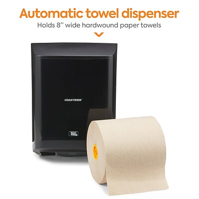Coastwide Professional™ J-Series Automatic Touchless Hardwound Paper Towel Dispenser, Black (CWJAHT-B)