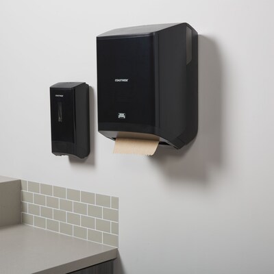 Coastwide Professional J-Series Manual Hardwound Paper Towel Dispenser, Black (CWJMHT-B-CC)