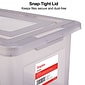 TRU RED™ Hanging File Box, Snap Lid, Letter/Legal Size, Frost Gray, 4/Carton (TR57623CT)