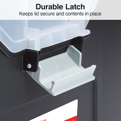 Staples File Box File Portable Tote, Letter Size, Black (140164/111108)