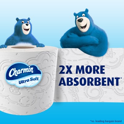 Charmin Ultra Soft Mega Toilet Paper, 2-Ply, White, 244 Sheets/Roll, 4 Rolls/Pack, 6 Packs/Carton (01570)