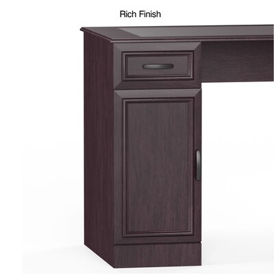 Quill Brand® Kendall Park Double Pedestal Desk, Cherry (52105)