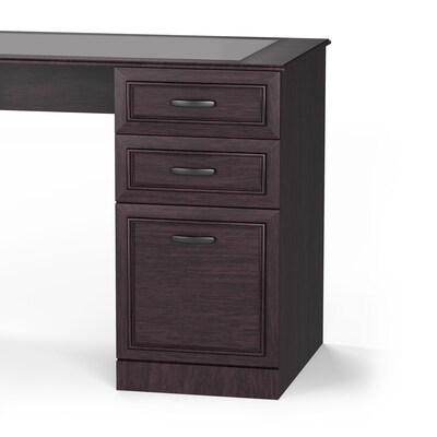 Quill Brand® Kendall Park Double Pedestal Desk, Cherry (52105)