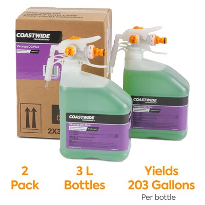 Coastwide Professional™ Virustat DC Plus  Disinfectant Cleaner Concentrate for EasyConnect, 3L, 2/Pack