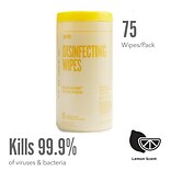 Perk™ Disinfecting Wipes, Lemon, 75 Wipes (PK56665)