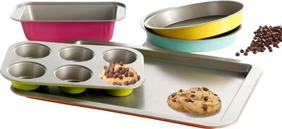 Gibson Color Splash Lyneham 5 Piece Bakeware Set