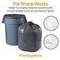 Coastwide Professional™ 55-60 Gal. Reprocessed Resin Trash Bags, Low Density, 1.5 Mil, Black, 20 Bags/Roll, 5 Rolls (CW25531)
