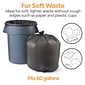 Coastwide Professional™ 55-60 Gallon Trash Bag, 38" x 60", High Density, 22 mic, Black, 6 Rolls (CW17712/Z7660WK)