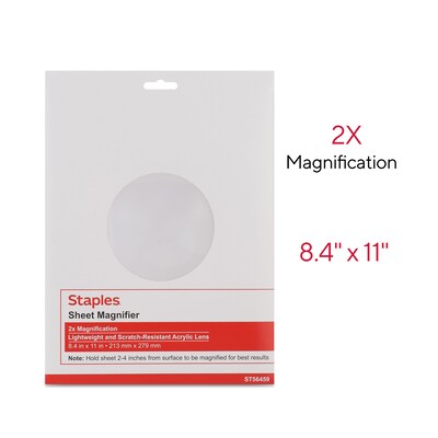 Staples 2x Sheet Magnifier (TR56459)