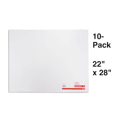 Pacon® Colored Four-Ply Poster Board, 28 x 22, Black/Green/Yellow/Red/Blue,  25/Carton