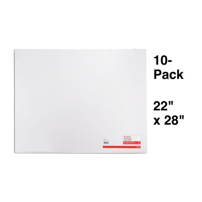 Pacon® Colored Four-Ply Poster Board, 28 x 22, Black/Green/Yellow/Red/Blue,  25/Carton