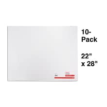 Staples Poster Boards, 10-Pack, White, 22 x 28 (MMK04500S)