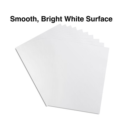 Staples Poster Boards, 10-Pack, White, 22" x 28" (MMK04500S)