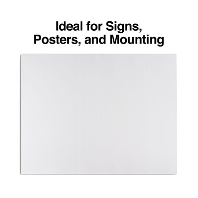 Posterboard, White, 11 x 14-In., 5-Ct.