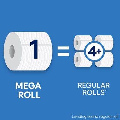 Cottonelle Ultra CleanCare 1-Ply Standard Toilet Paper, White, 312 Sheets/Roll, 24 Mega Rolls/Pack (53757)