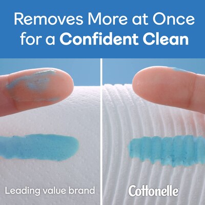 Cottonelle Ultra CleanCare 1-Ply Standard Toilet Paper, White, 312 Sheets/Roll, 24 Mega Rolls/Pack (53757)