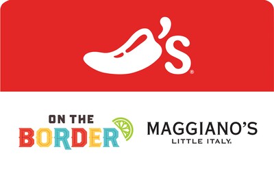 $5 Brinker Restaurants eGift Card - Chilis Grill & Bar, On The Border and Maggianos Little Italy