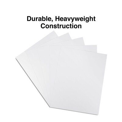 Staples Premium Poster Board, 22" x 28", White, 5/Pack (28128)