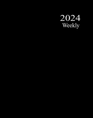 2024 Medical Arts Press® 8 1/2 x 11 Weekly Appointment Log, Black (311624)