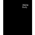 2024 Medical Arts Press® 8 1/2 x 11 4 Column Daily Appointment Log, Black (3111524)