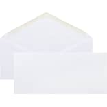 Quill Brand Gummed #10 Business Envelope, 4-1/8 x 9-1/2, White, 500/Box (WW10ES)