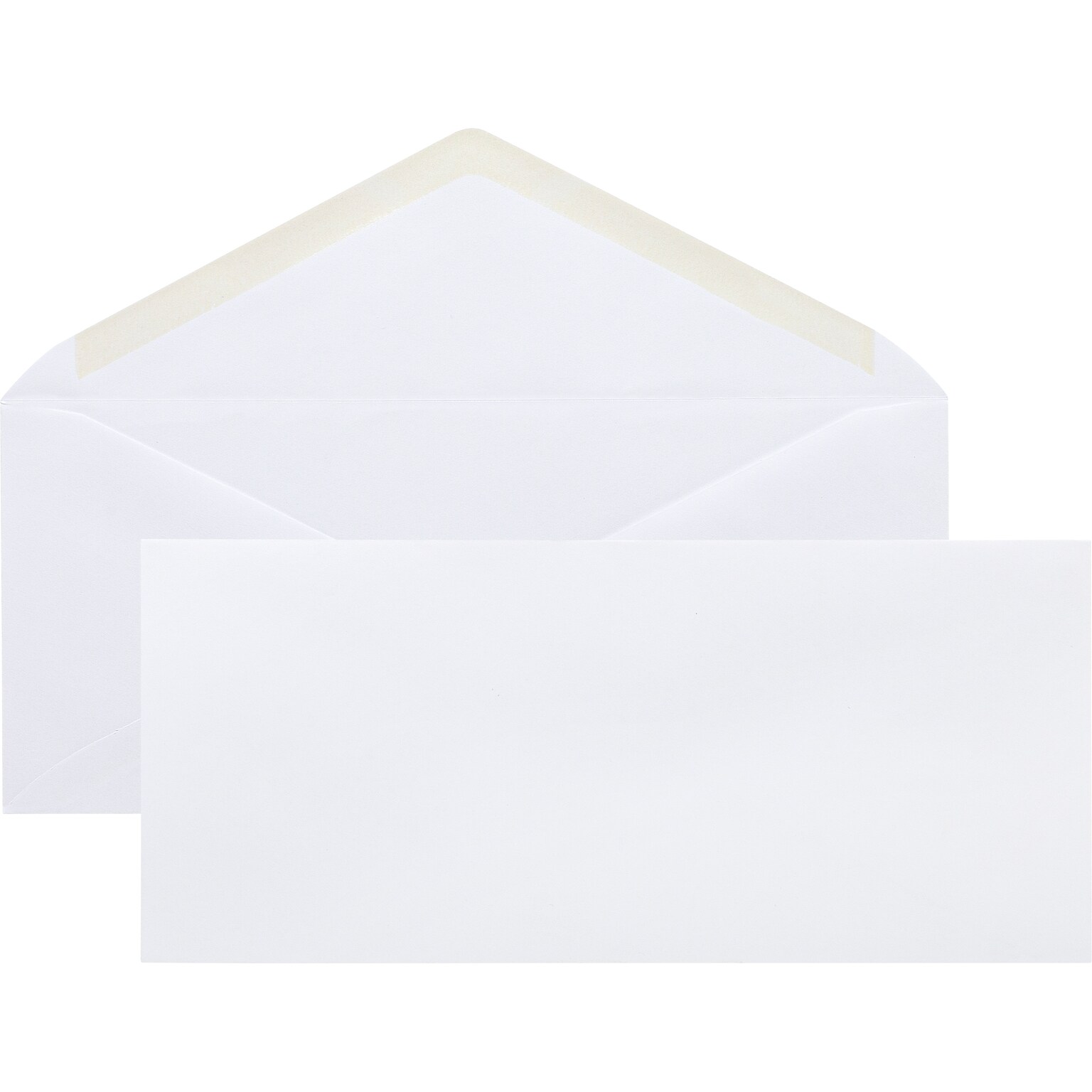 Quill Brand Gummed #10 Business Envelope, 4-1/8 x 9-1/2, White Wove, 500/Box (WW10ES)