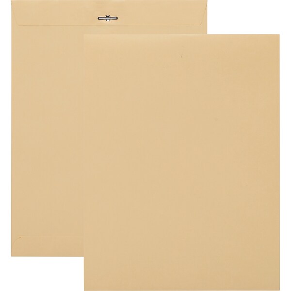 Quill Brand® Clasp Catalog Envelope, 10 x 13, Manila, 100/Box (CL1013)