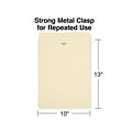 Staples® Clasp/Gummed Extra-Heavyweight Envelopes; 13 x 10, Manilla, 100/Box (122069/14207)