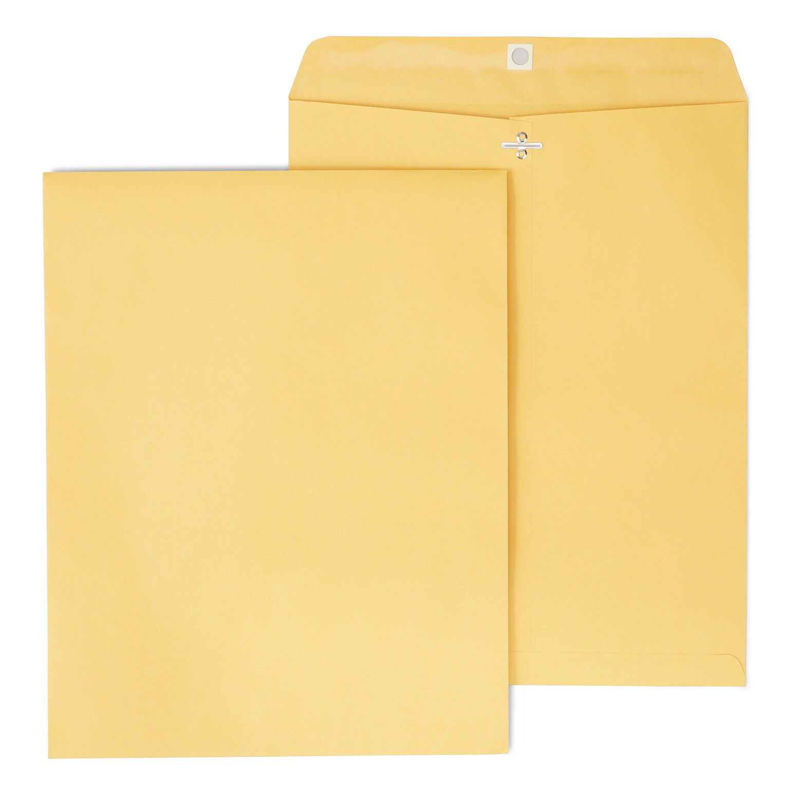 Staples Clasp & Moistenable Glue Kraft Catalog Envelope, 11 1/2 x 14 1/2, Brown, 100/Box (ST17748-CC)