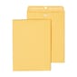 Staples Clasp & Moistenable Glue #10 Catalog Envelopes, 9"L x 12"H, Brown, 12/Pack (19004/594412)