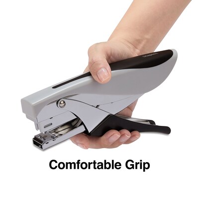 Staples Deluxe Plier Stapler, 20 Sheet Capacity, Black/Gray (24546/17584)