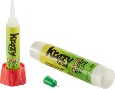 5 Pack Krazy Glue Instant Strong Super Glue Crazy Fast Tube All Purpose Repair