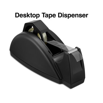 Staples Heavy-Duty Desktop Dispenser, Black (19070)