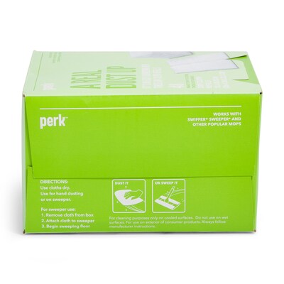 Perk™ Dry Cloth Pad Refills, White, 48/Pack (PK54908)