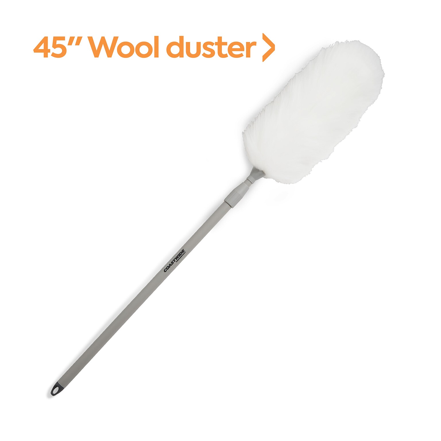 Coastwide Professional™ Extendable Lamb Wool Duster, Gray (CW56799)