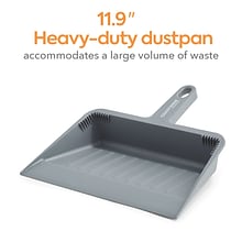 Coastwide Professional™ 11.9 Heavy Duty Dustpan, Gray (CW56798)