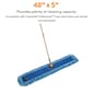 Coastwide Professional™ Looped-End Dust Mop Head, Cotton, 48" x 5", Blue (CW56761)