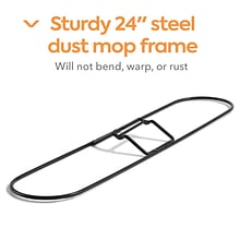 Coastwide Professional™ Dust Mop Frame, 24 x 5, Black (CW56764)