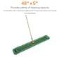 Coastwide Professional™ Looped-End Dust Mop Head, Microfiber, 48" x 5", Green (CW56772)