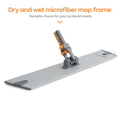 Coastwide Professional™ 15.75 Microfiber Wet Mop Frame, Aluminum (CW58013)
