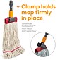 Coastwide Professional™ 60" Clamp Style Fiberglass Wet Mop Handle, Plastic Head (CW58016)