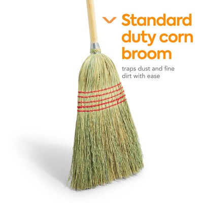 Coastwide Professional™ 10" Standard Corn Broom, Natural (CW57732)