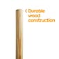 Coastwide Professional™ 60" Wood Push Broom Handle, Threaded Metal Tip (CW57741)